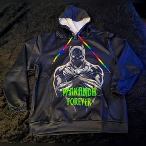 Black Panther Wakanda Forever Pullover Hoodie XL